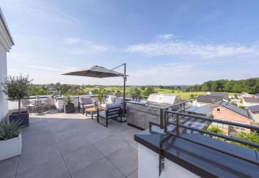 PROVISIONSFREI: Über den Dächern von Hilgen! Exklusives 162 m² Penthouse mit XXL-Dachterrasse & 2 Garagen