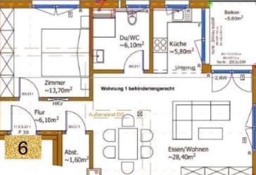 2-Zimmer Wohnung in Oberkirch zum 01.08.