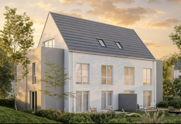 Rohbau ferig! Neubau von 8DHH mit Dachterrasse in ruhiger, grüner Lage von Bad Homburg Ober-Erlenbach