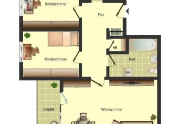 3-Zimmer-Wohnung in Bergkamen City