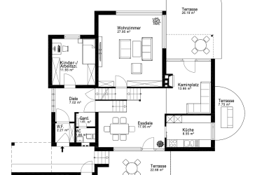 Architektenhaus (Split-Level) mit großem Garten & Zusatzfläche – Baunatal-Großenritte
