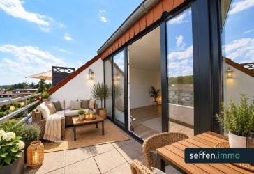 Wohnen auf zwei Ebenen! Helle Maisonettewohnung mit Balkon und Garage in Köln-Mengenich