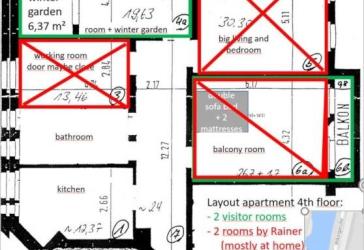 Schönes ruhiges Wintergarten WG-Zi. im 4. OG Altbau für berufstätige Frau