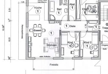 Luxuriöse 4 ZKB Wohnung mit großem Garten zu verkaufen.