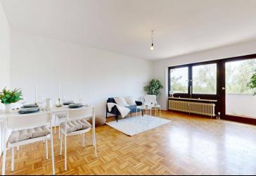 Helle und optimal geschnittene 2-Zimmer-Wohnung mit Balkon und Tiefgaragenstellplatz in Germering