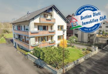 DIETZ: Größer als manches Haus! 4-Zimmer-Obergeschosswohnung - 3-fach-Verglasung - Pelletsheizung