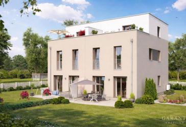 Moderne Doppelhaushälfte mit Dachterrasse