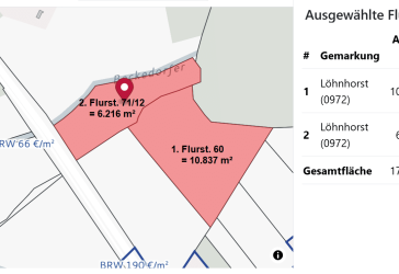 HB-Schwanewede/Löhnhorst: gr. Grundst. für Land-u. Forstwirtschaft, Gartenbau, Pferde-/Tierhaltung mit Scheune, evtl. Wohnhaus mgl.