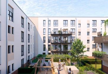 Barrierefreie Eigentumswohnung im 2. OG mit offener Wohnküche und Südbalkon