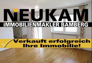 BAMBERG-OST-NÄHE BAMBADOS: MODERNISIERTE 3-ZIMMER-WOHNUNG(=SOFORT FREI) MIT BALKON FÜR 239.000,-EURO