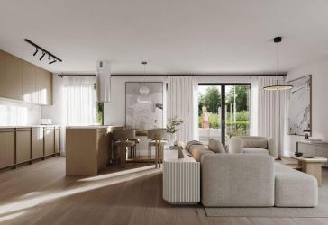 KFW 55 Neubau 4 Zimmer Wohnung mit Garten, Terrasse und Hobbyraum Provisionsfrei