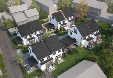 Neubau-Doppelhaushälfte in Alt-Gilching - Architektenhaus mit Garten, Terrasse und Carport
