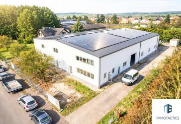 Neue Gewerbehalle - 962 m² Nutzfläche - inklusive modernen Büroflächen & Nebenräumen + Außengelände