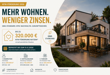 Clever finanzieren mit KfW EH40 + QNG barrierefreie 4-Zimmer-Neubauwohnung Bad Honnef Rommersdorf