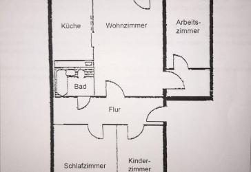 Großzügige helle Vierraumwohnung mit Balkon in Jena Winzerla