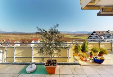 Nur für Kapitalanleger 1400,- KM: Helle 3-Zi-ETW mit Top-Aussicht in ruhiger Lage von FR-Tiengen!