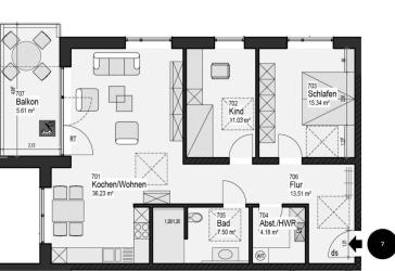 Erstbezug 01.11. | Exklusive Neubauwohnung |Sonnenbalkon | 94qm