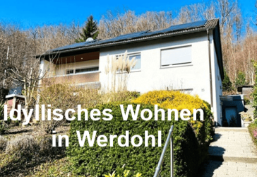 IN WERDOHL: SONNIGER WEITBLICK über alle Dächer. Idyllisches und ruhiges Wohnen.