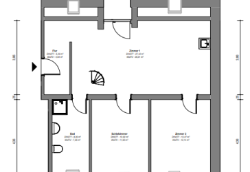 Dachgeschosswohnung mit Balkon / 4 Zimmer / ab Juli / Sangerhausen
