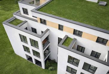 BAUBEGINN ERFOLGT! 3-Zimmer-Wohnung mit Balkon und TG-Platz / Neubau - Erstbezug