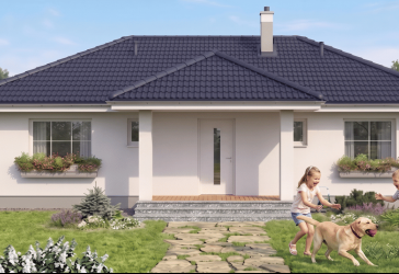 Walmdachbungalow elegant, schön, geräumig schlüsselfertig incl. Bodenplatte 83