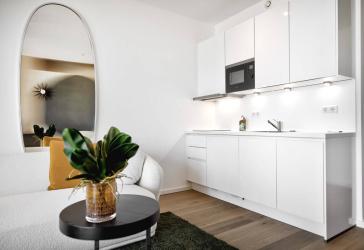 Helle 2-Zimmer-Wohnung im exklusiven EDEN TOWER in Frankfurt