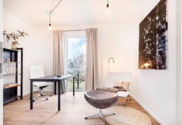 'Parkside Schönefeld' | Stilvolle 2-Zimmer-Wohnung mit Balkon und Einbauküche