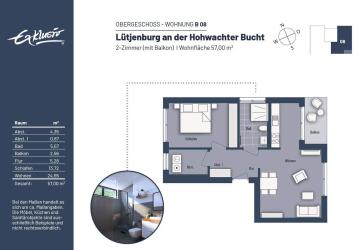 *Tolle Neubau-Eigentumswohnung* an der Hohwachter Bucht mit Balkon