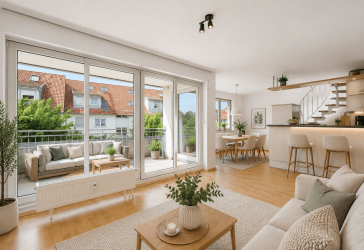 Helle Galeriewohnung schick & modern mit ++Panorama-Terrasse++Tiefgarage++