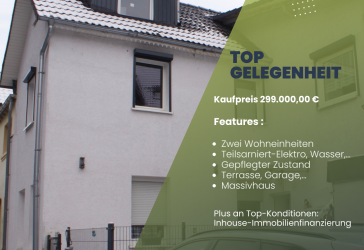 Gemütliches Zweifamilienhaus in Gummersbach