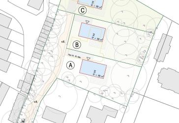 Parkgrundstück mit positivem Bauvorbescheid für 3 exklusive Stadtvillen in Hamburg-Nienstedten