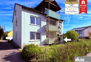 4 Zimmer Erdgeschoss-Wohnung mit Stellplatz in Gerbrunn
