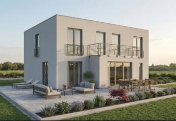 Ihre energieeffiziente Bauhausvilla in Bad Bramstedt! 148 m² Wohnfläche, 5 Zimmer, auf ca. 600 qm sonnigem Grundstück!