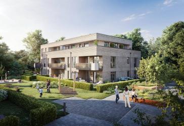 Barrierefrei und komfortabel mit eigenem Garten und Terrasse: Moderne 3-Zimmer- in Poppenbüttel