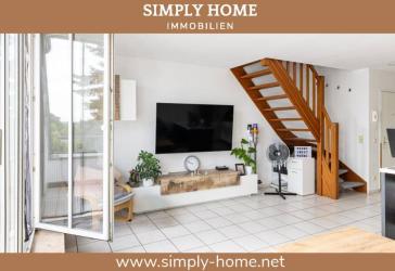 Troisdorf: Wunderschöne Dachgeschoss-Maisonette mit Loggia und TG-Stellplatz