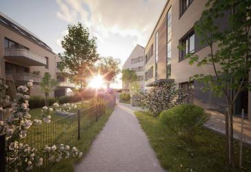 Perfekt für Familien: sonnige Balkonwohnung, Südausrichtung, 2 Bäder mit Tageslicht, KfW 40 QNG+, 220 T€ KfW-Förderung