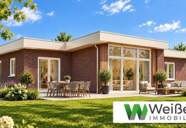 Neubauprojekt - Wohnen auf einer Ebene - Moderner Bungalow - EH40 mit Wärmepumpe & PV