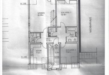 4 Zimmer Maisonette Wohnung mit unverbaubarem Blick auf die Weinberge in zentrumsnaher ruhiger Lage