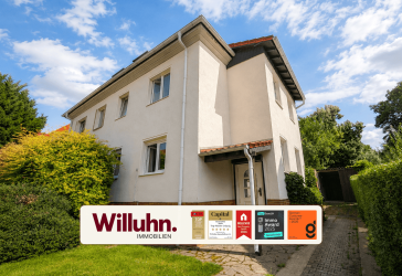 Charmante Doppelhaushälfte mit ruhigem Garten, Terrasse und Garage - Gäste-WC - vollunterkellert