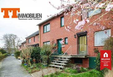 Charmantes Reihenmittelhaus mit hübscher Hochterrasse in ruhiger Lage von Wilhelmshaven-Neuengroden!