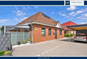Neuwertige Doppelhaushälfte in Dornum - Modern, ebenerdig, energieeffizient