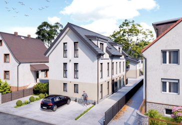 MartinLuther3 (Mörfelden): 3-Zimmer-Wohnung mit XL-Südbalkon I KfW-40 QNG Neubau I provisionsfrei