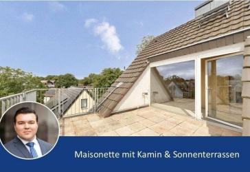 Maisonette mit Kamin & 4 Sonnenterrassen - Seltenheit in Junkersdorf