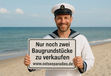 die beiden letzten Baugrundstücke Insel Rügen Glowe erschlossen zu verkaufen zum Schnäppchenpreis