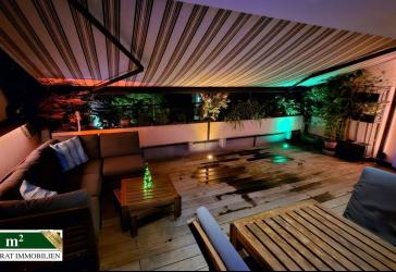 360° Rundgang: Stilvolle Maisonettewohnung mit vielen Extras: Dachterrasse, Sauna, Klimaanlage ...