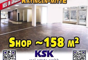 Ratingen Mitte, FGZ, eines der attraktivsten Ladenlokale in Ratingen Mitte