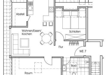 Wohnen mit Weitblick - ruhig gelegene 3-Zimmer-Dachgeschosswohnung mit Balkon