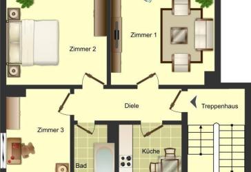 Demnächst frei! 3-Zimmer-Wohnung in Bergkamen City