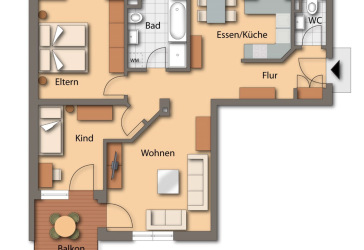 Charmante leerstehende 3-Zimmer-Wohnung in naturnaher und zugleich stadtnaher Lage in Neumarkt in der Oberpfalz