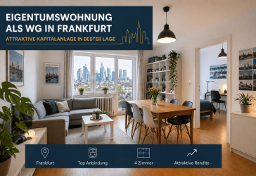Provisionsfrei / Kapitalanlage in Frankfurt - Sofort Cashflow + massive Steuervorteile nutzen